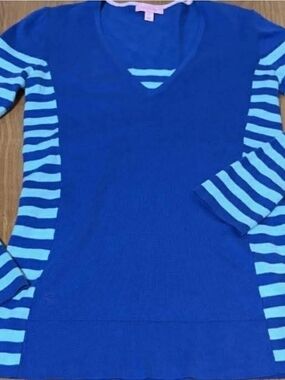 Lilly Pulitzer Blue Knit Top - Bright Blue